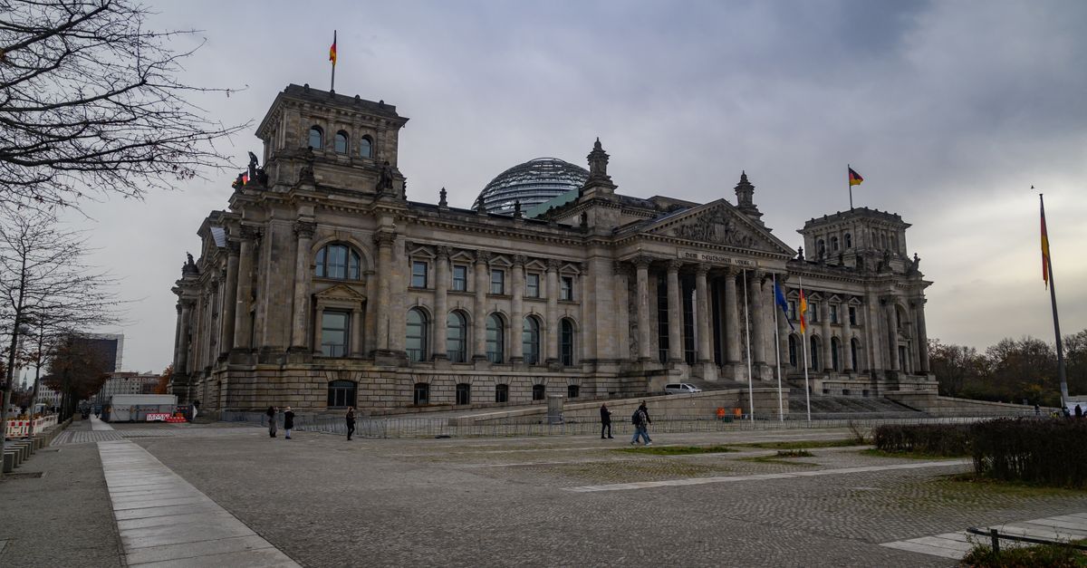 The Reichstag building in Berlin, Germany